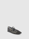Sapatos com Fivela em Preto